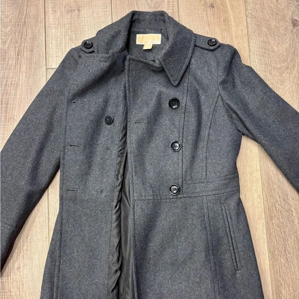Michael Kors Wool-blend Pea Coat - Picture 4 of 13